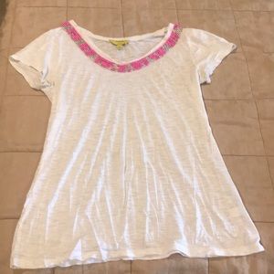 Scoop neck cotton dress t shirt
